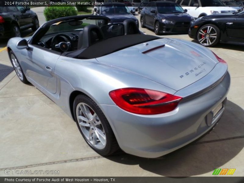 Rhodium Silver Metallic / Black 2014 Porsche Boxster S