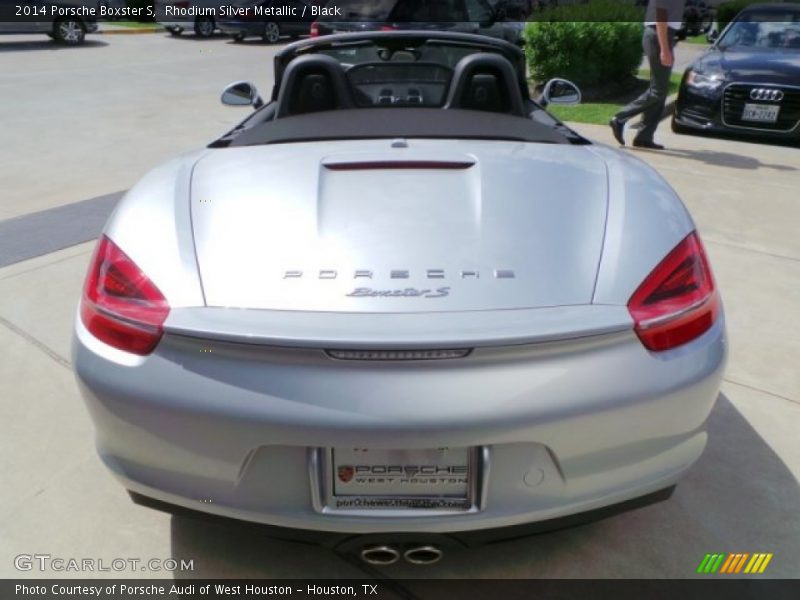 Rhodium Silver Metallic / Black 2014 Porsche Boxster S