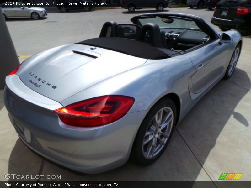 Rhodium Silver Metallic / Black 2014 Porsche Boxster S