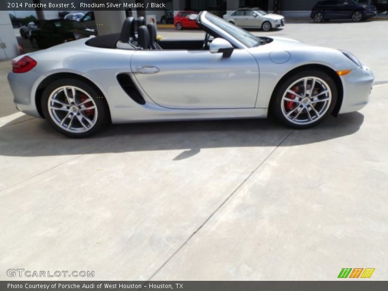 Rhodium Silver Metallic / Black 2014 Porsche Boxster S
