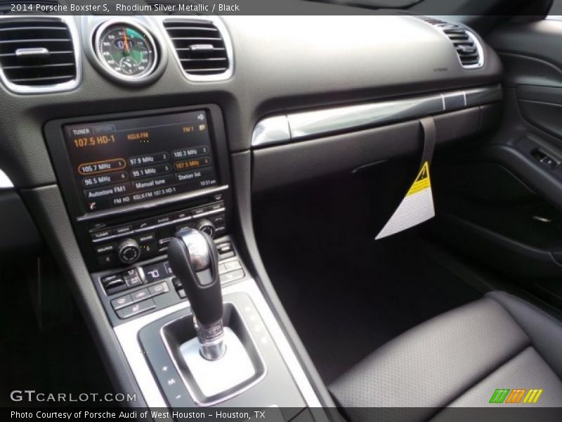 Rhodium Silver Metallic / Black 2014 Porsche Boxster S