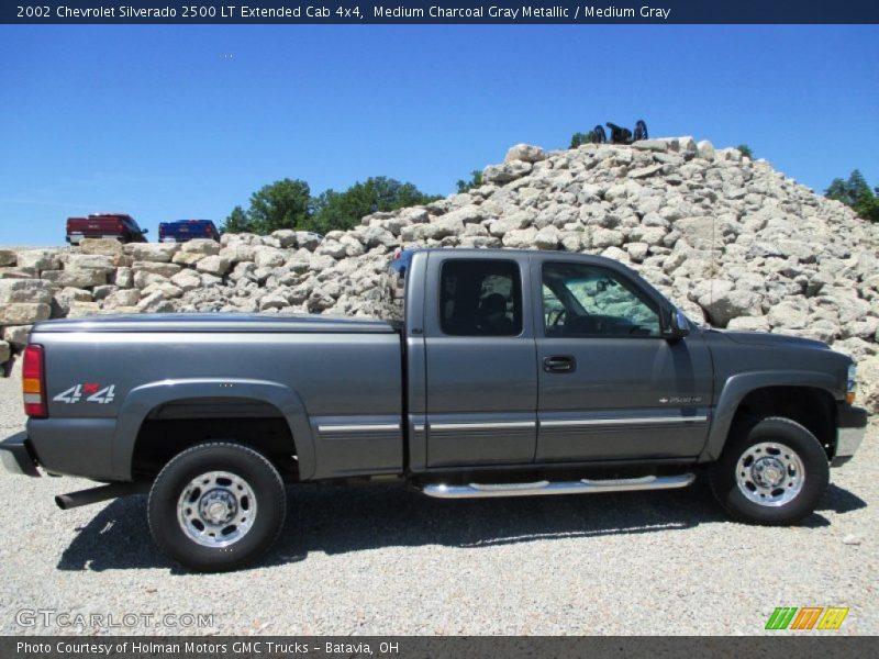 Medium Charcoal Gray Metallic / Medium Gray 2002 Chevrolet Silverado 2500 LT Extended Cab 4x4