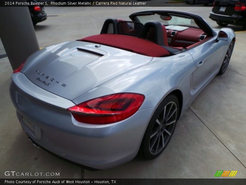 Rhodium Silver Metallic / Carrera Red Natural Leather 2014 Porsche Boxster S