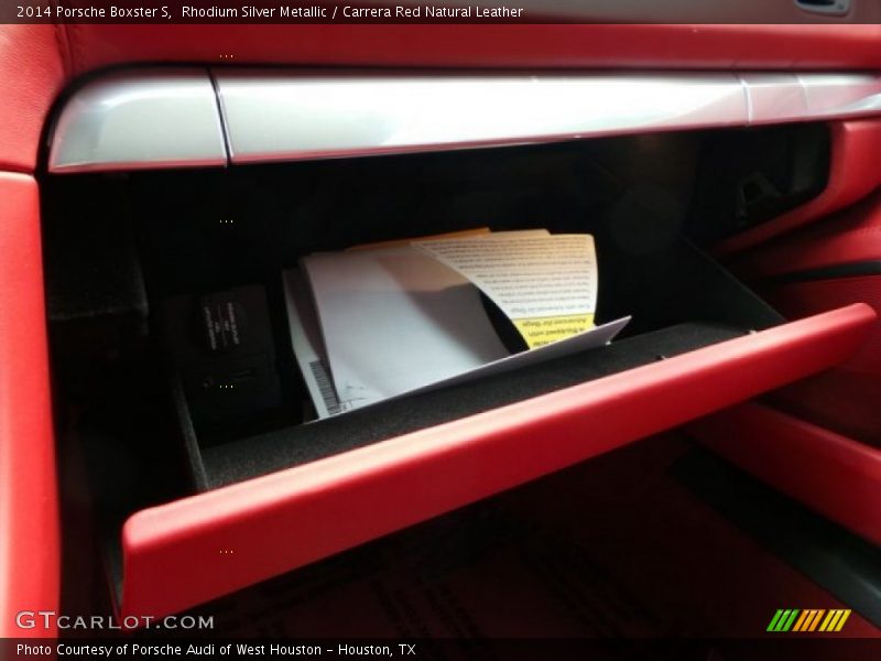 Rhodium Silver Metallic / Carrera Red Natural Leather 2014 Porsche Boxster S
