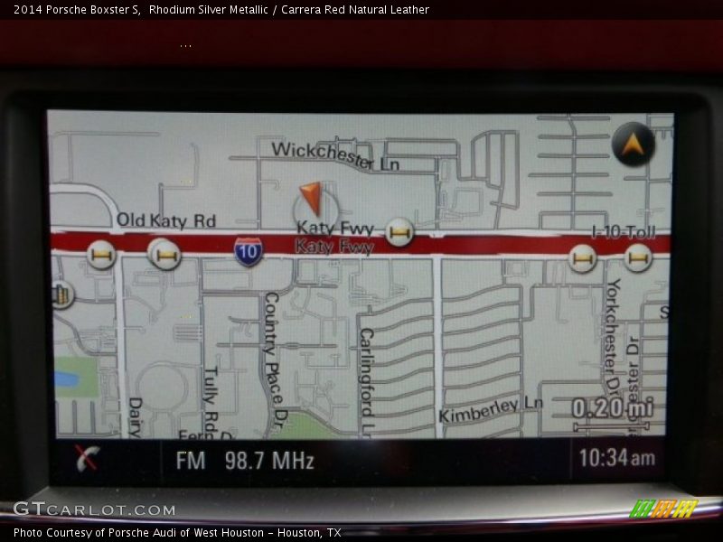 Navigation of 2014 Boxster S