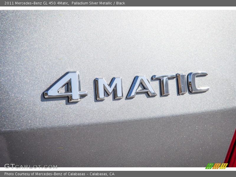 Palladium Silver Metallic / Black 2011 Mercedes-Benz GL 450 4Matic