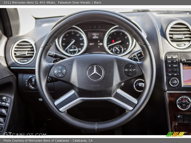 Palladium Silver Metallic / Black 2011 Mercedes-Benz GL 450 4Matic