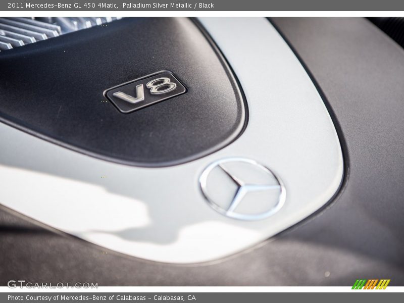 Palladium Silver Metallic / Black 2011 Mercedes-Benz GL 450 4Matic
