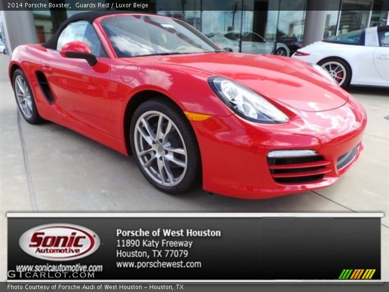 Guards Red / Luxor Beige 2014 Porsche Boxster