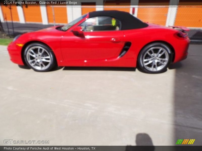 Guards Red / Luxor Beige 2014 Porsche Boxster
