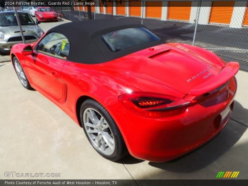 Guards Red / Luxor Beige 2014 Porsche Boxster