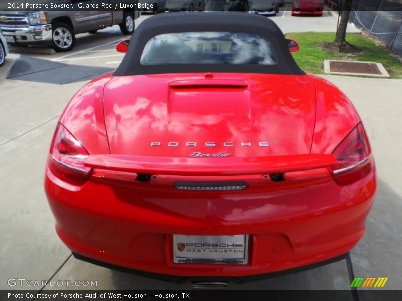 Guards Red / Luxor Beige 2014 Porsche Boxster