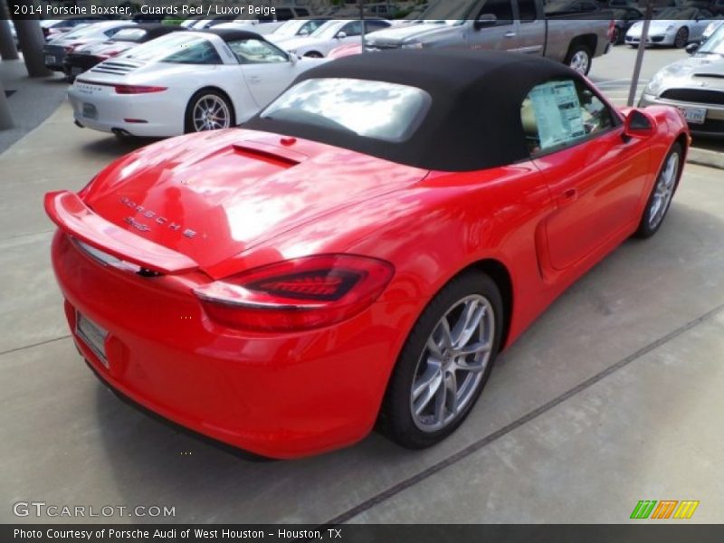 Guards Red / Luxor Beige 2014 Porsche Boxster