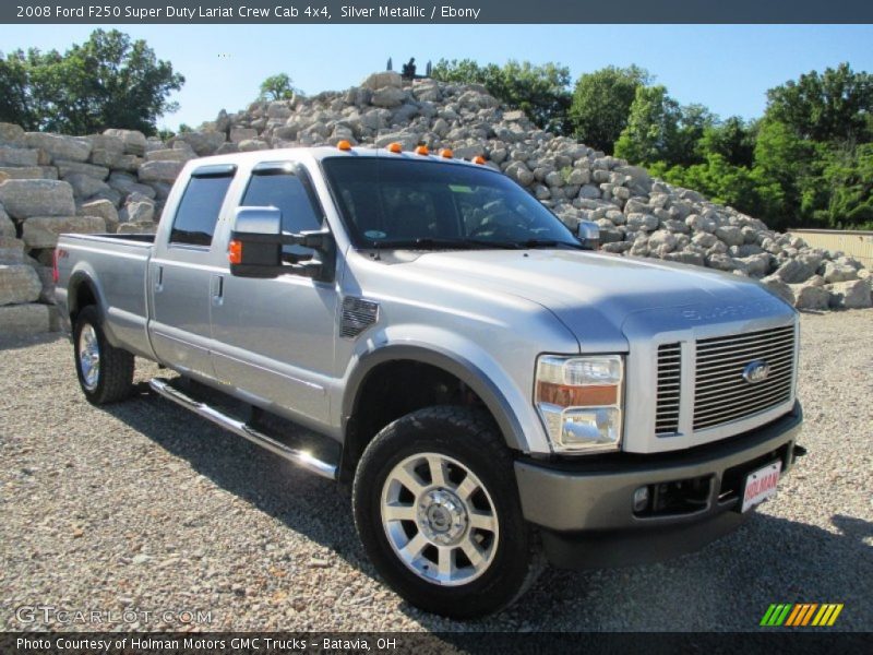 Silver Metallic / Ebony 2008 Ford F250 Super Duty Lariat Crew Cab 4x4