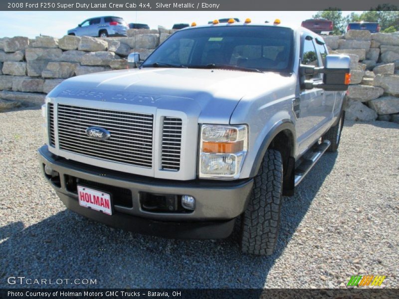 Silver Metallic / Ebony 2008 Ford F250 Super Duty Lariat Crew Cab 4x4