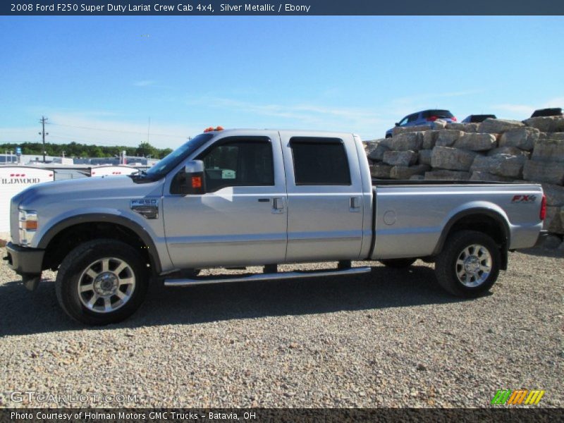 Silver Metallic / Ebony 2008 Ford F250 Super Duty Lariat Crew Cab 4x4