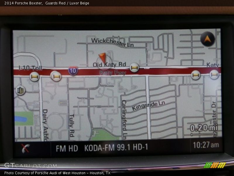 Navigation of 2014 Boxster 