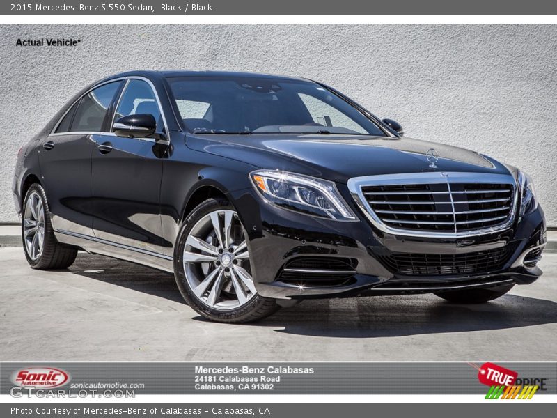 Black / Black 2015 Mercedes-Benz S 550 Sedan