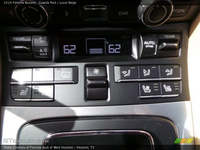 Controls of 2014 Boxster 
