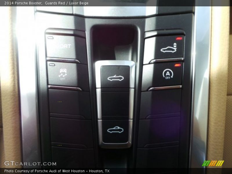 Controls of 2014 Boxster 