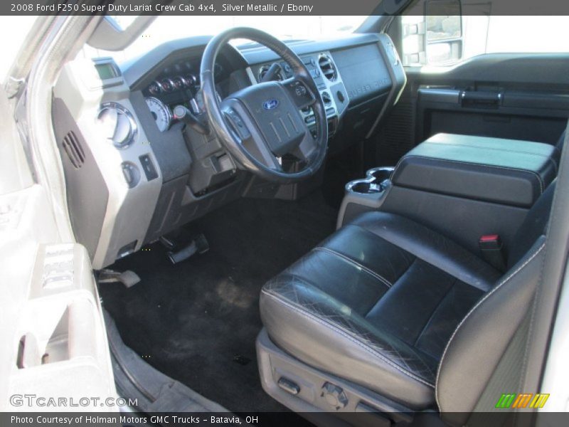 Silver Metallic / Ebony 2008 Ford F250 Super Duty Lariat Crew Cab 4x4