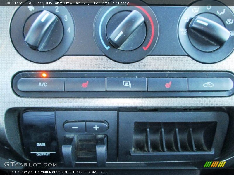 Silver Metallic / Ebony 2008 Ford F250 Super Duty Lariat Crew Cab 4x4