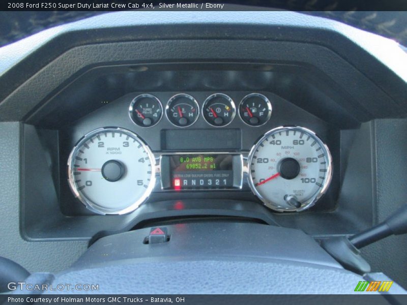 Silver Metallic / Ebony 2008 Ford F250 Super Duty Lariat Crew Cab 4x4