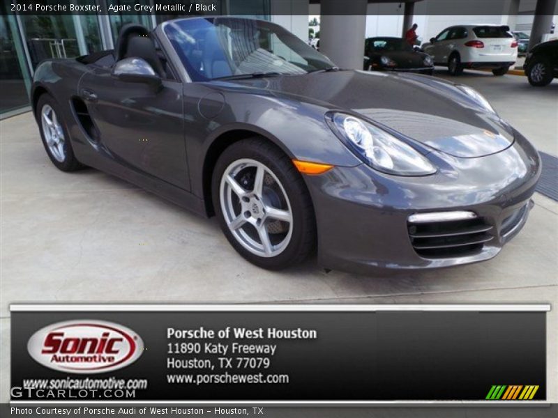 Agate Grey Metallic / Black 2014 Porsche Boxster