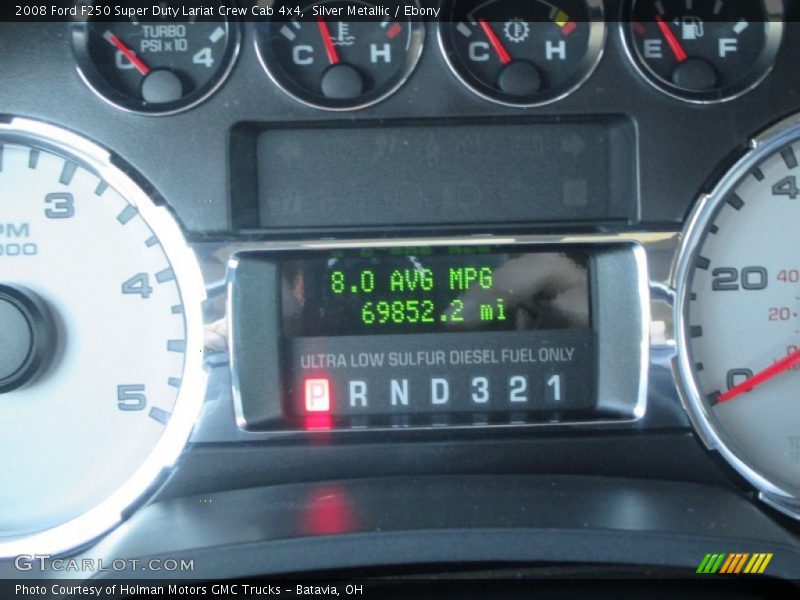 Silver Metallic / Ebony 2008 Ford F250 Super Duty Lariat Crew Cab 4x4