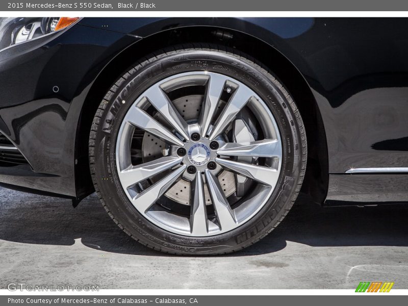 Black / Black 2015 Mercedes-Benz S 550 Sedan
