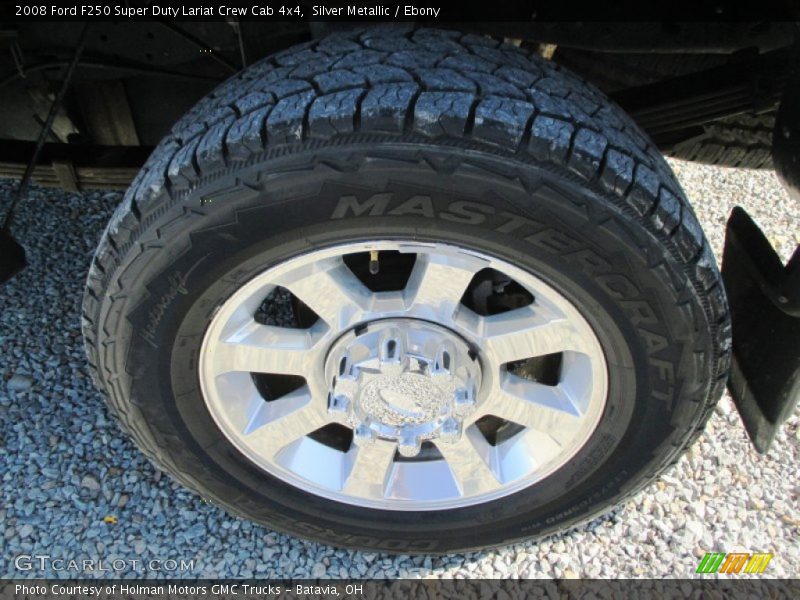 Silver Metallic / Ebony 2008 Ford F250 Super Duty Lariat Crew Cab 4x4