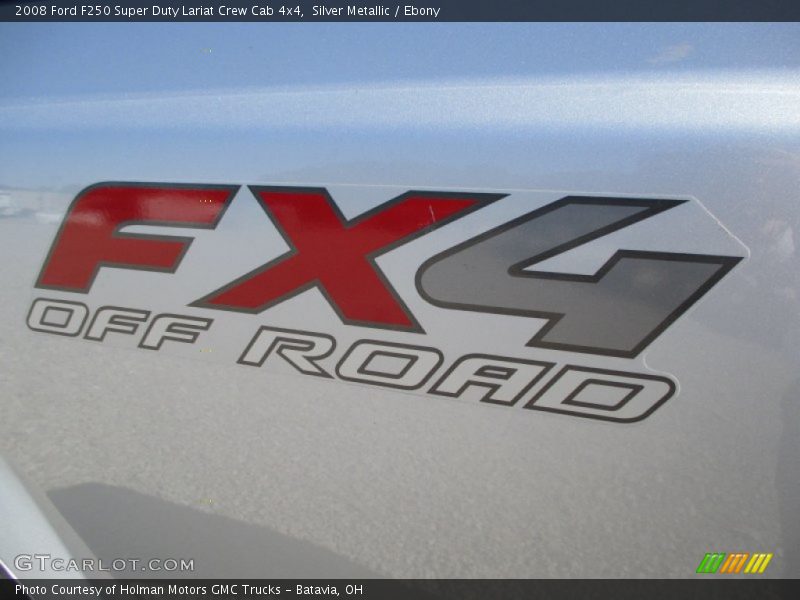 Silver Metallic / Ebony 2008 Ford F250 Super Duty Lariat Crew Cab 4x4