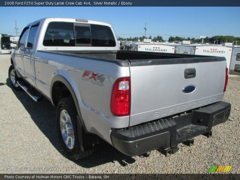 Silver Metallic / Ebony 2008 Ford F250 Super Duty Lariat Crew Cab 4x4