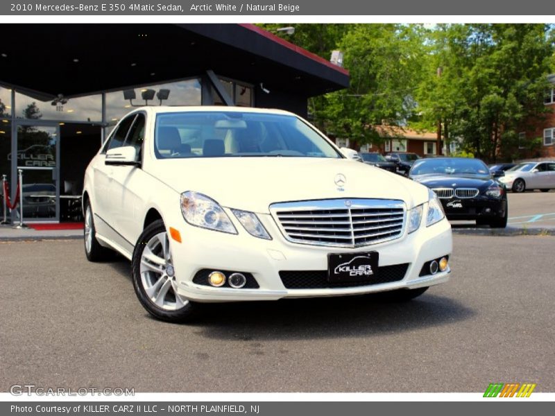 Arctic White / Natural Beige 2010 Mercedes-Benz E 350 4Matic Sedan