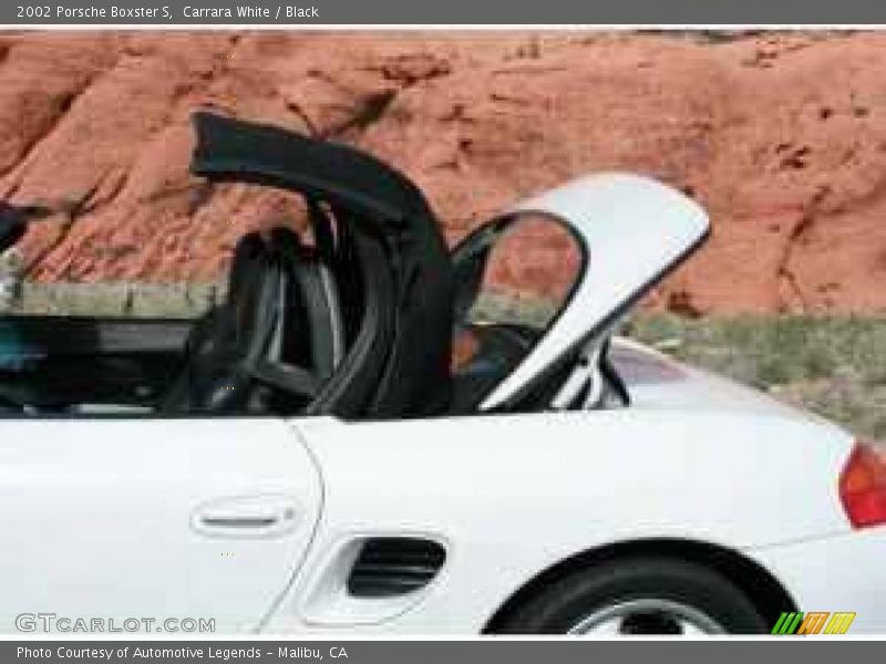 Carrara White / Black 2002 Porsche Boxster S