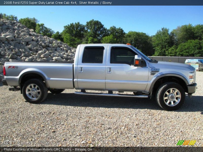 Silver Metallic / Ebony 2008 Ford F250 Super Duty Lariat Crew Cab 4x4