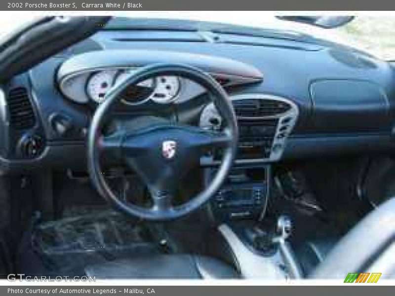 Carrara White / Black 2002 Porsche Boxster S