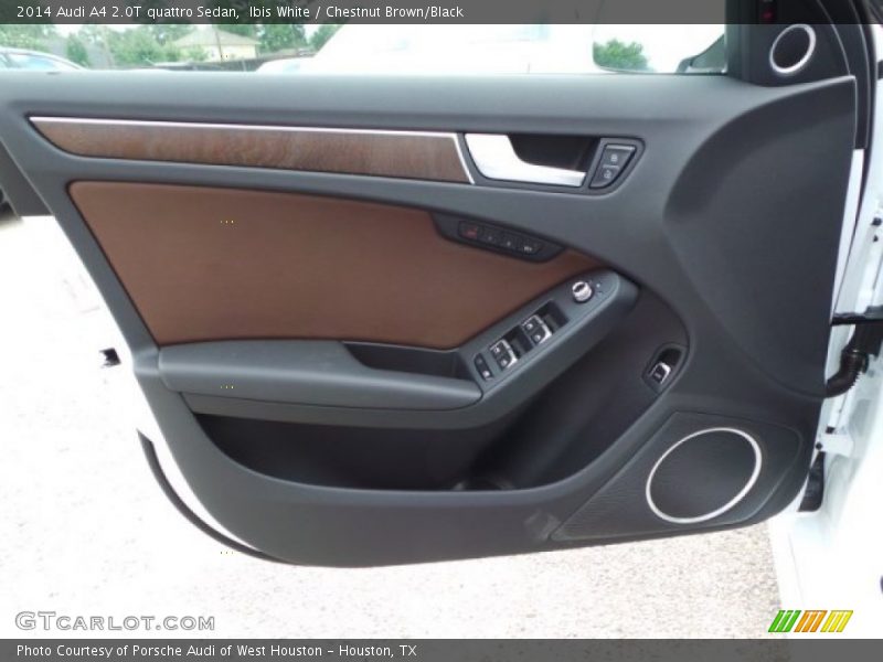 Ibis White / Chestnut Brown/Black 2014 Audi A4 2.0T quattro Sedan