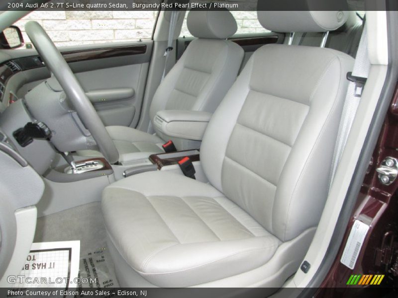 Burgundy Red Pearl Effect / Platinum 2004 Audi A6 2.7T S-Line quattro Sedan