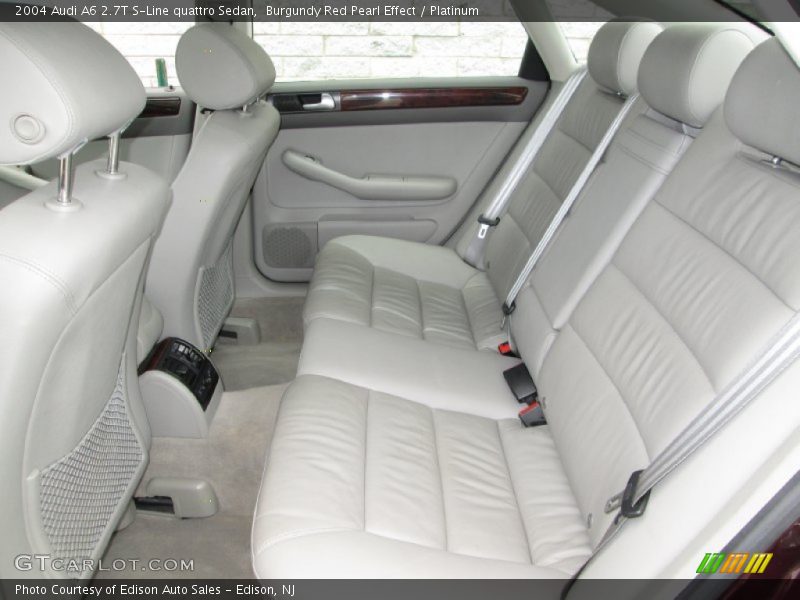 Burgundy Red Pearl Effect / Platinum 2004 Audi A6 2.7T S-Line quattro Sedan