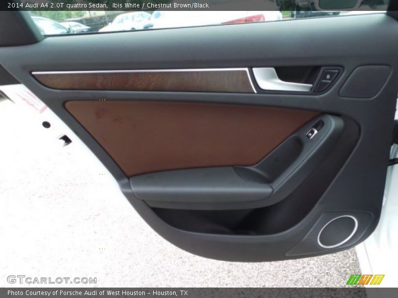 Ibis White / Chestnut Brown/Black 2014 Audi A4 2.0T quattro Sedan