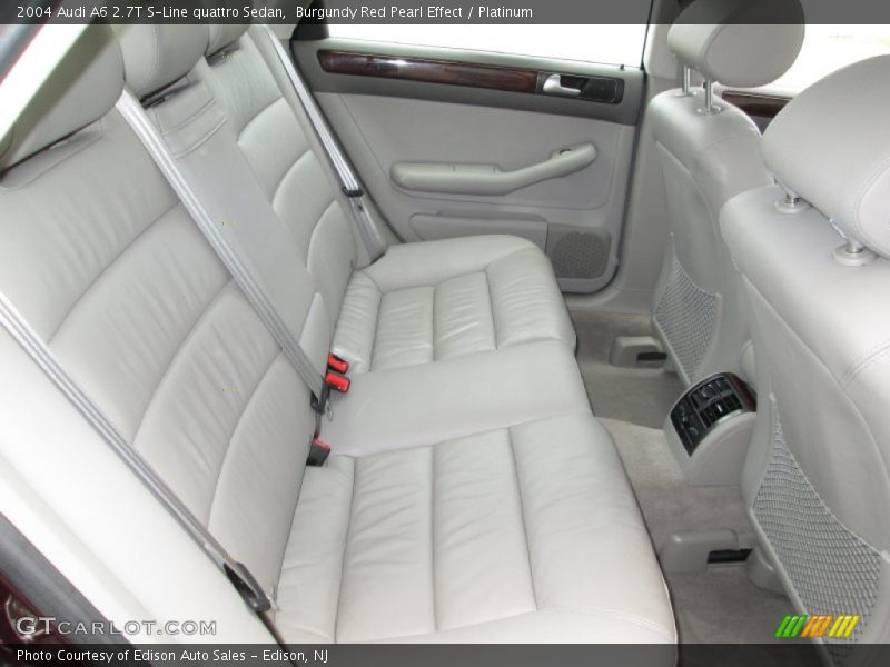 Burgundy Red Pearl Effect / Platinum 2004 Audi A6 2.7T S-Line quattro Sedan