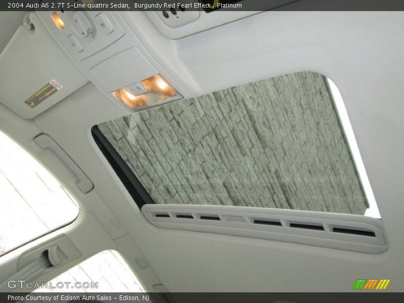 Burgundy Red Pearl Effect / Platinum 2004 Audi A6 2.7T S-Line quattro Sedan
