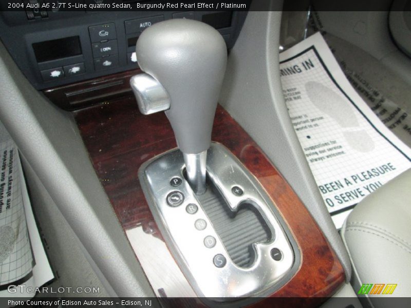 Burgundy Red Pearl Effect / Platinum 2004 Audi A6 2.7T S-Line quattro Sedan