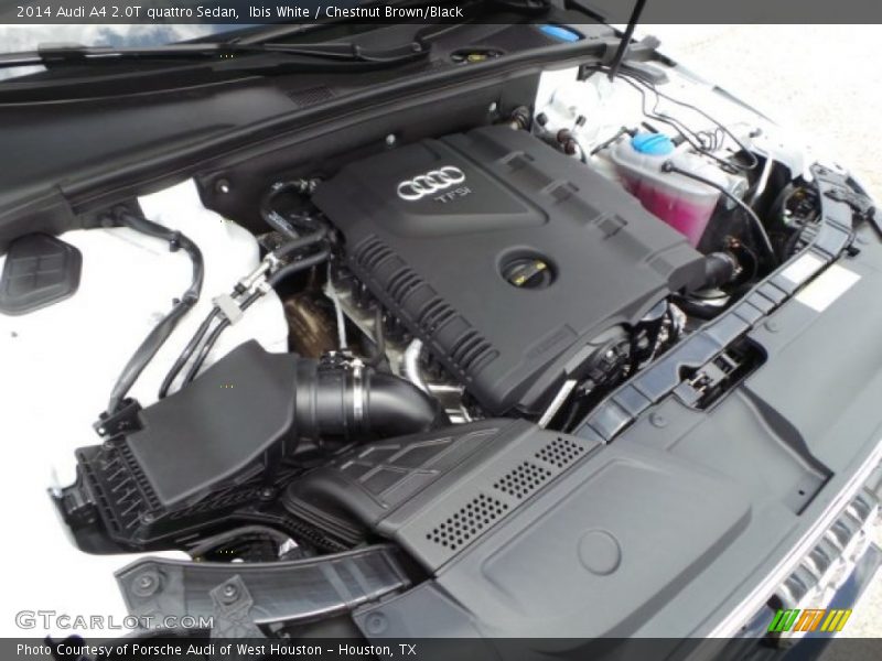 Ibis White / Chestnut Brown/Black 2014 Audi A4 2.0T quattro Sedan