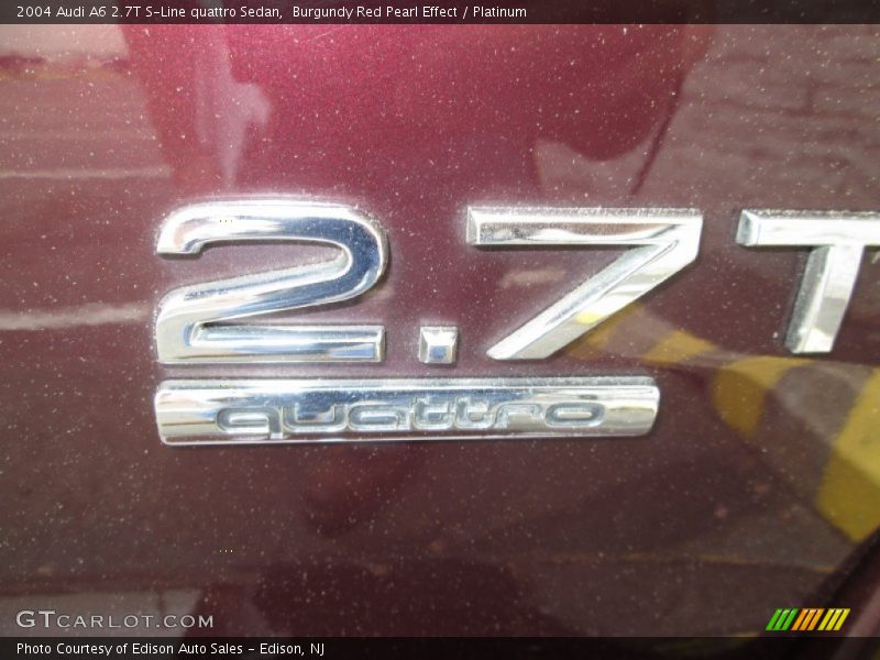 Burgundy Red Pearl Effect / Platinum 2004 Audi A6 2.7T S-Line quattro Sedan