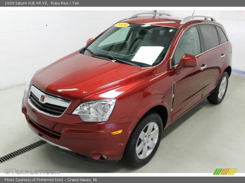 Ruby Red / Tan 2009 Saturn VUE XR V6