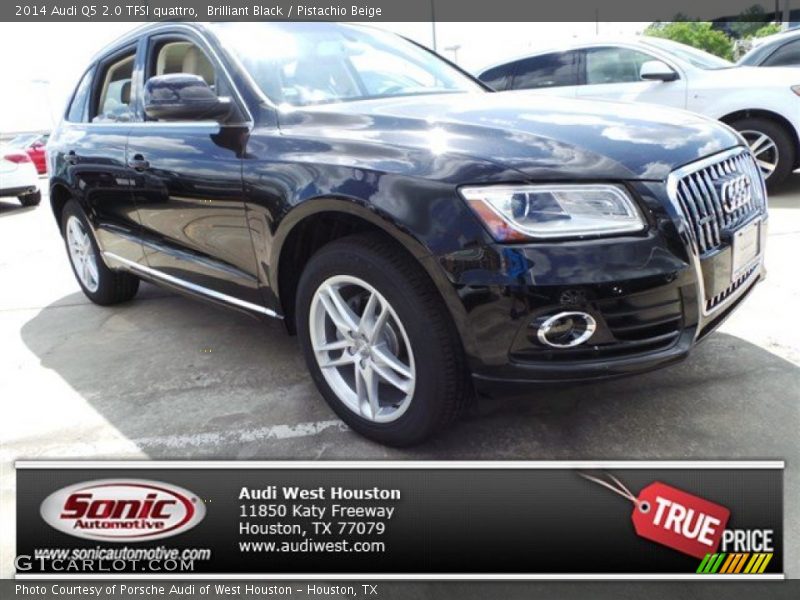 Brilliant Black / Pistachio Beige 2014 Audi Q5 2.0 TFSI quattro