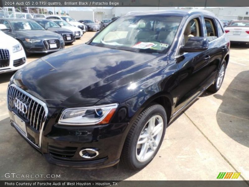Brilliant Black / Pistachio Beige 2014 Audi Q5 2.0 TFSI quattro