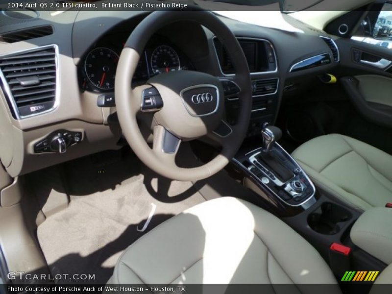 Brilliant Black / Pistachio Beige 2014 Audi Q5 2.0 TFSI quattro